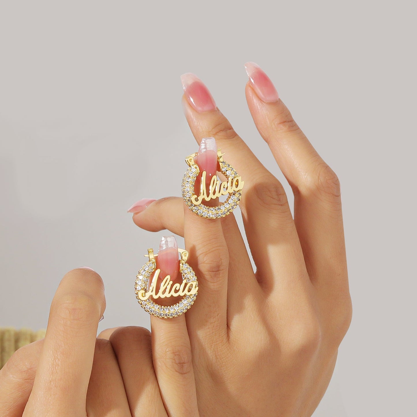 Katie Mini CZ Hoop Kids Earrings