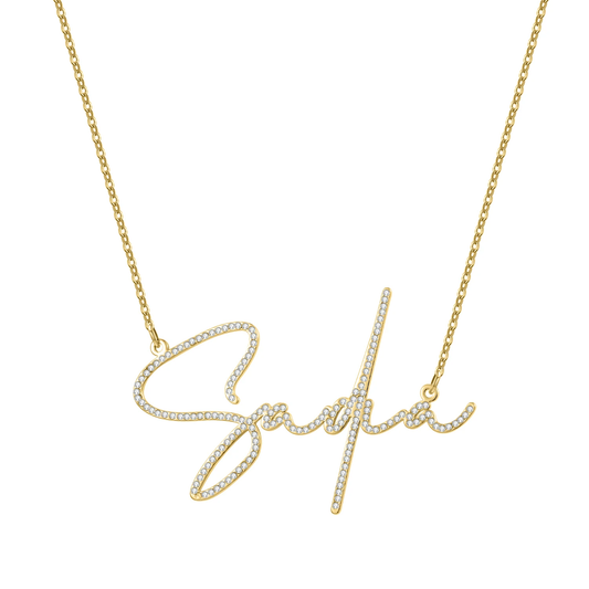 Classy Diamond Name Necklace