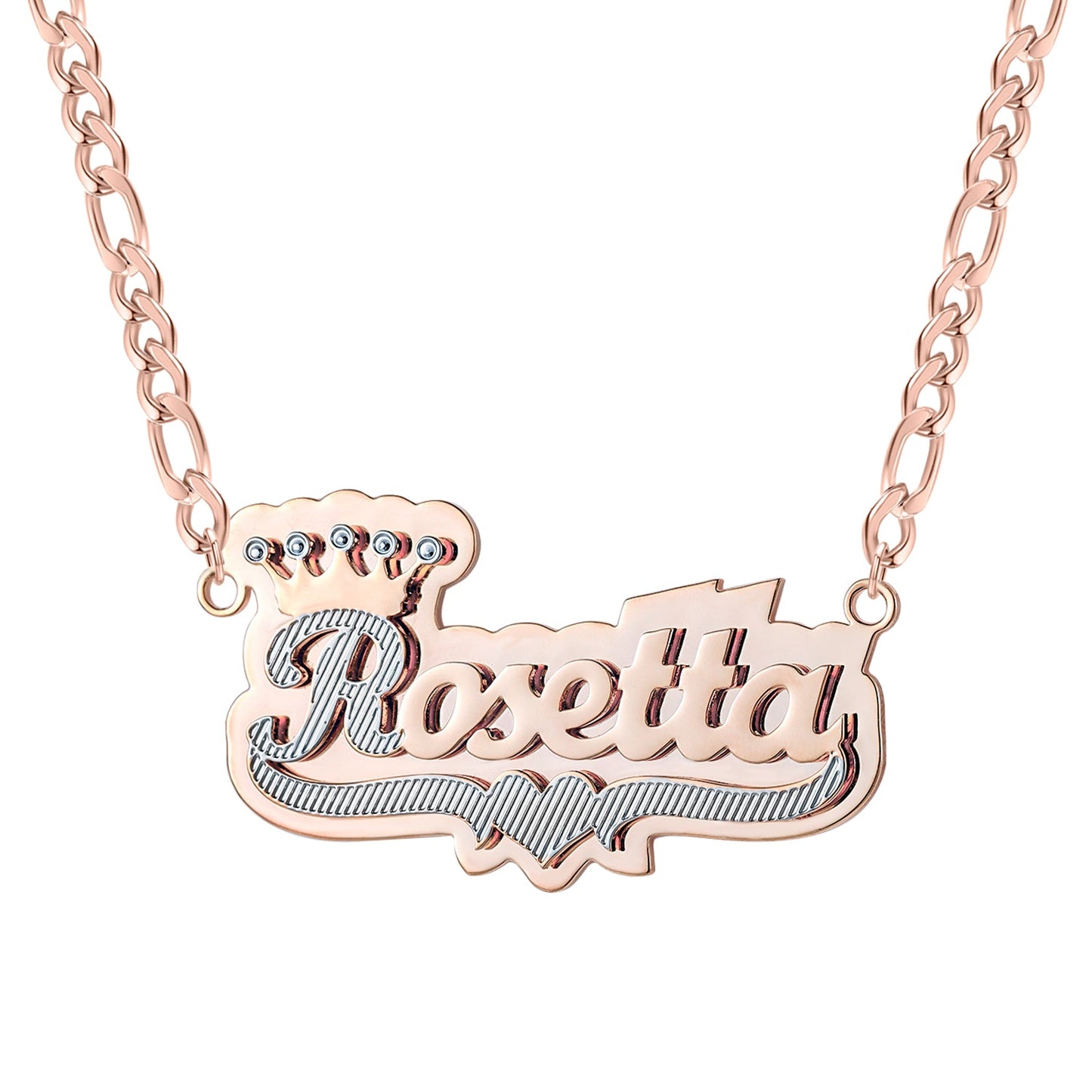 90's Full Back Crown Name Necklace