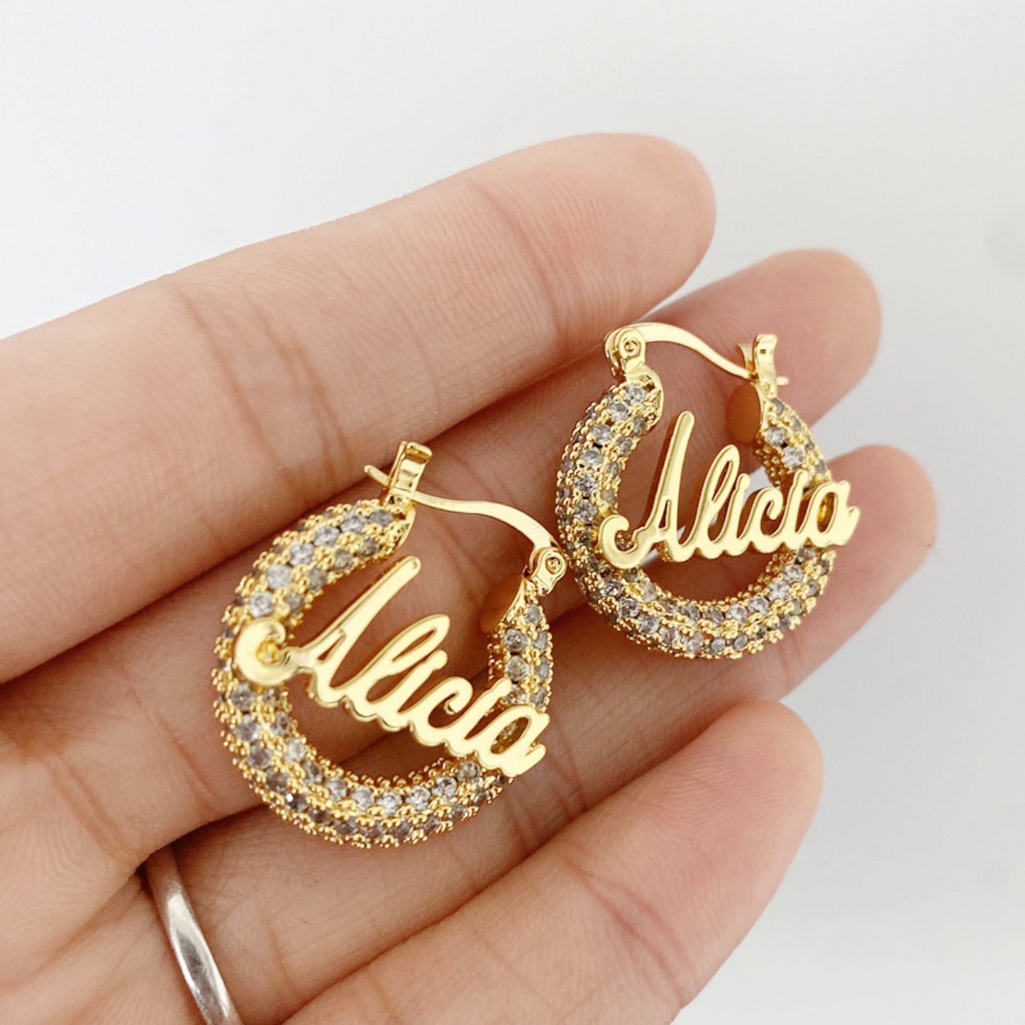 Katie Mini CZ Hoop Kids Earrings