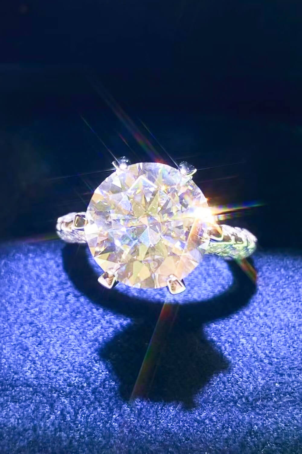 5 Carat Moissanite Cluster Setting Ring