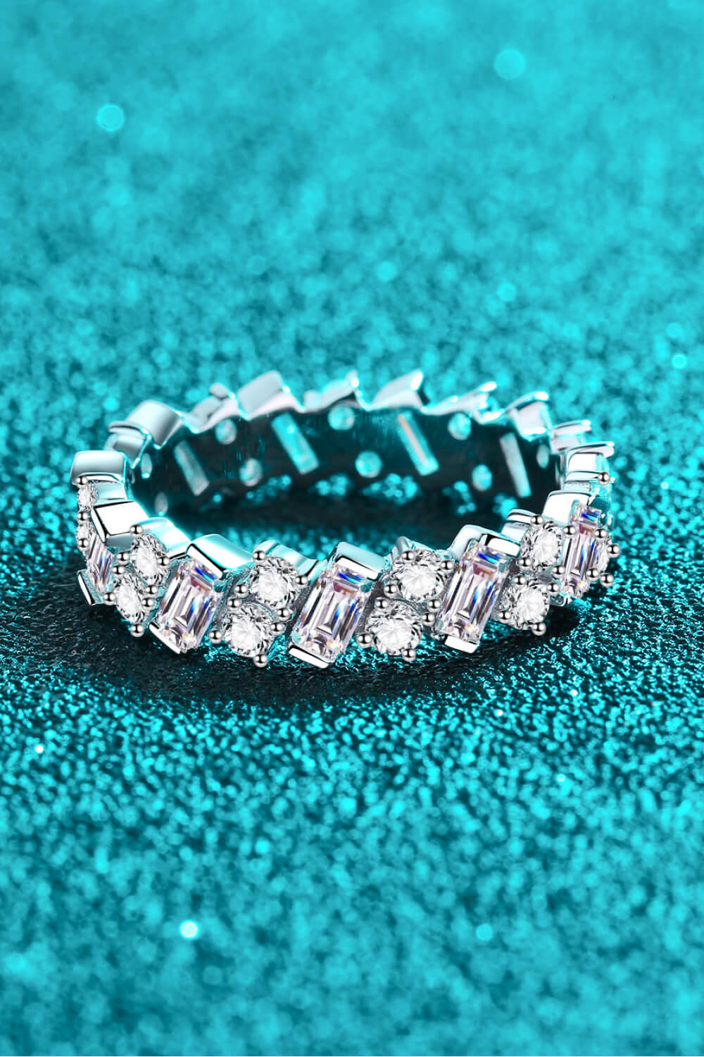 Mixed Love Moissanite Band