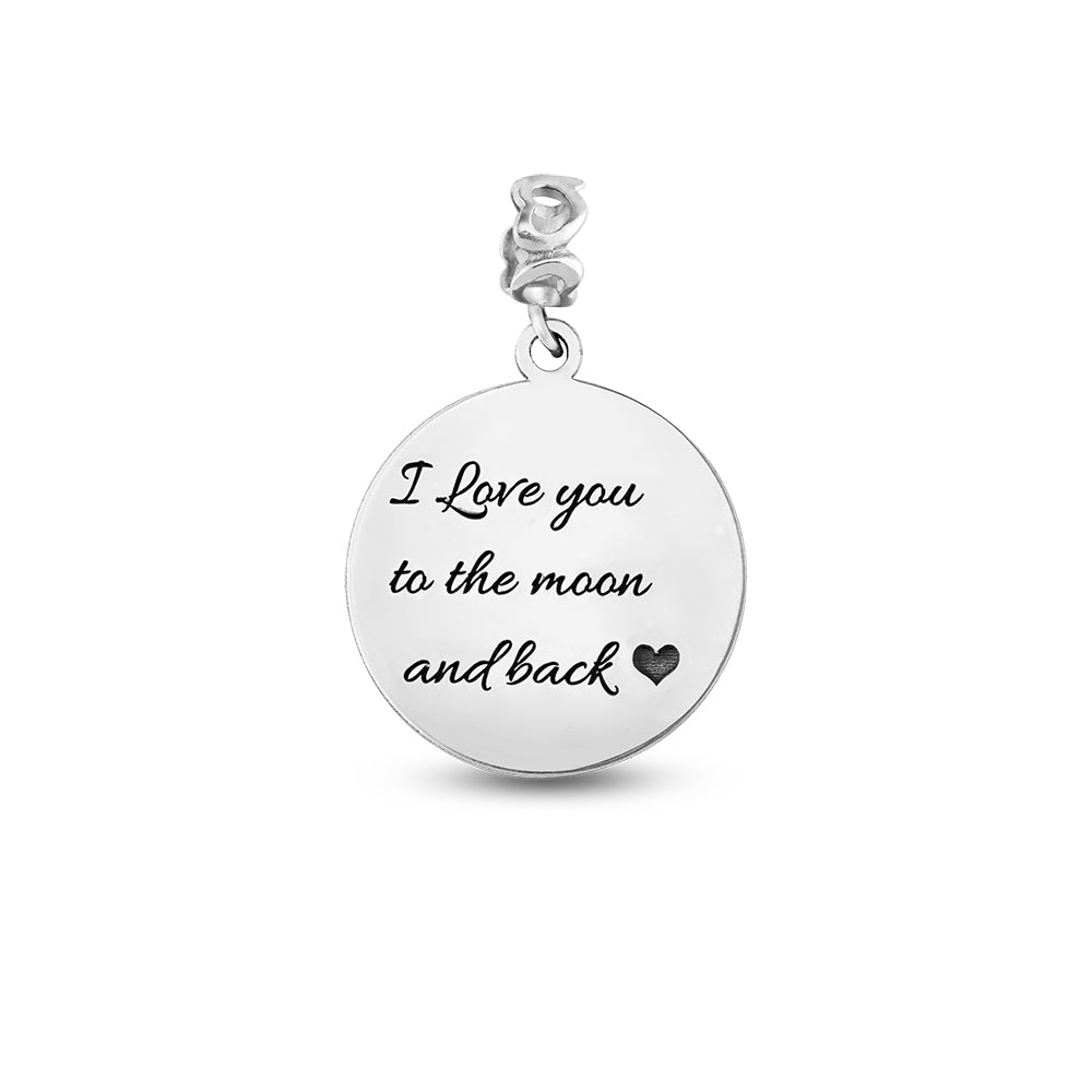 Photo Engraved Sterling Silver Photo Charm