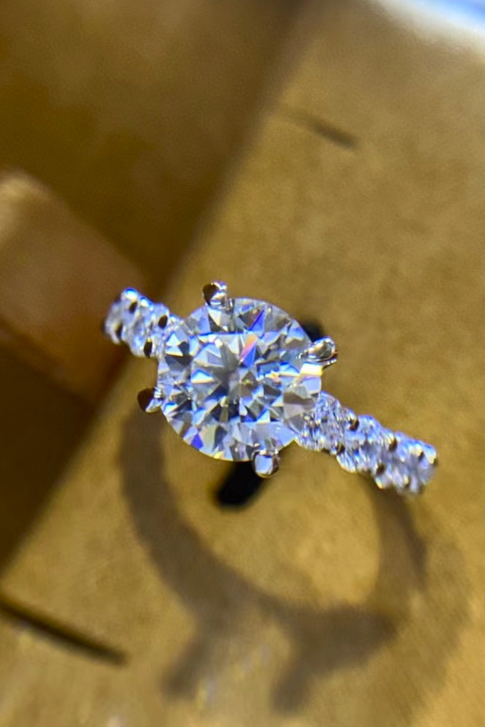 2 Carat Classic 4 Prong Moissanite Ring