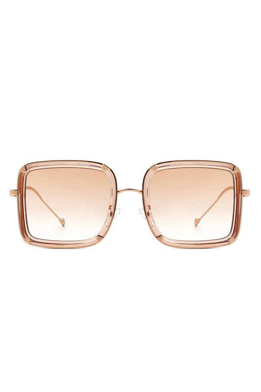 Classic Square Retro Tinted Fashion Sunglasses