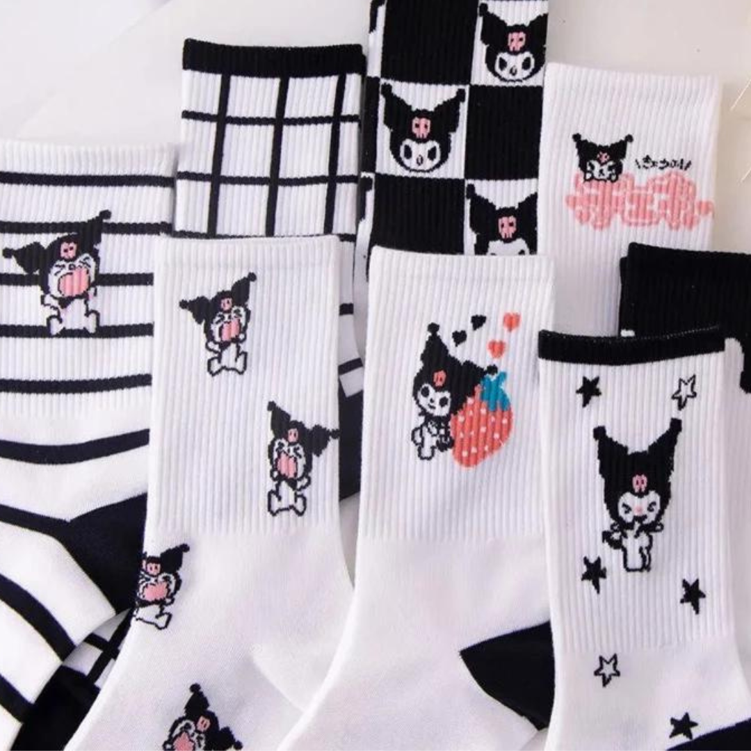 Kuromi Crew Socks 8 Pack