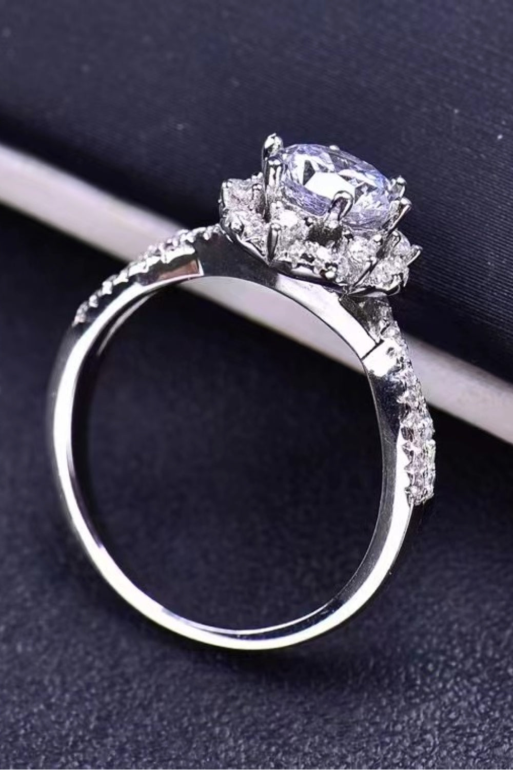 1CTW Rose Moissanite Ring
