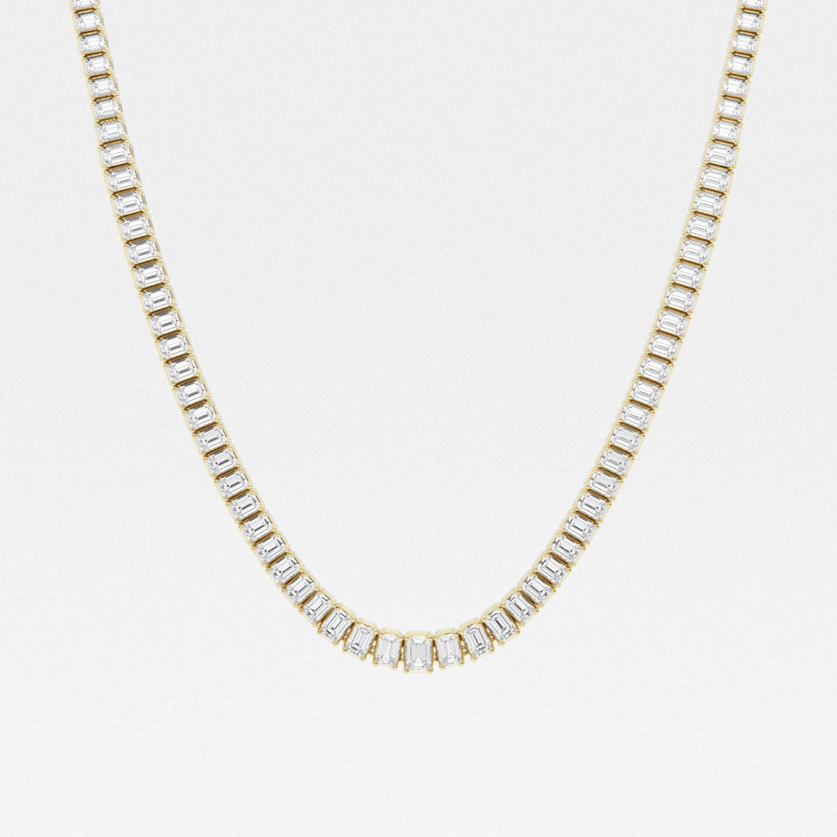 18K GOLD FILLED CHOKER WITH RECTANGLE CZ STONES