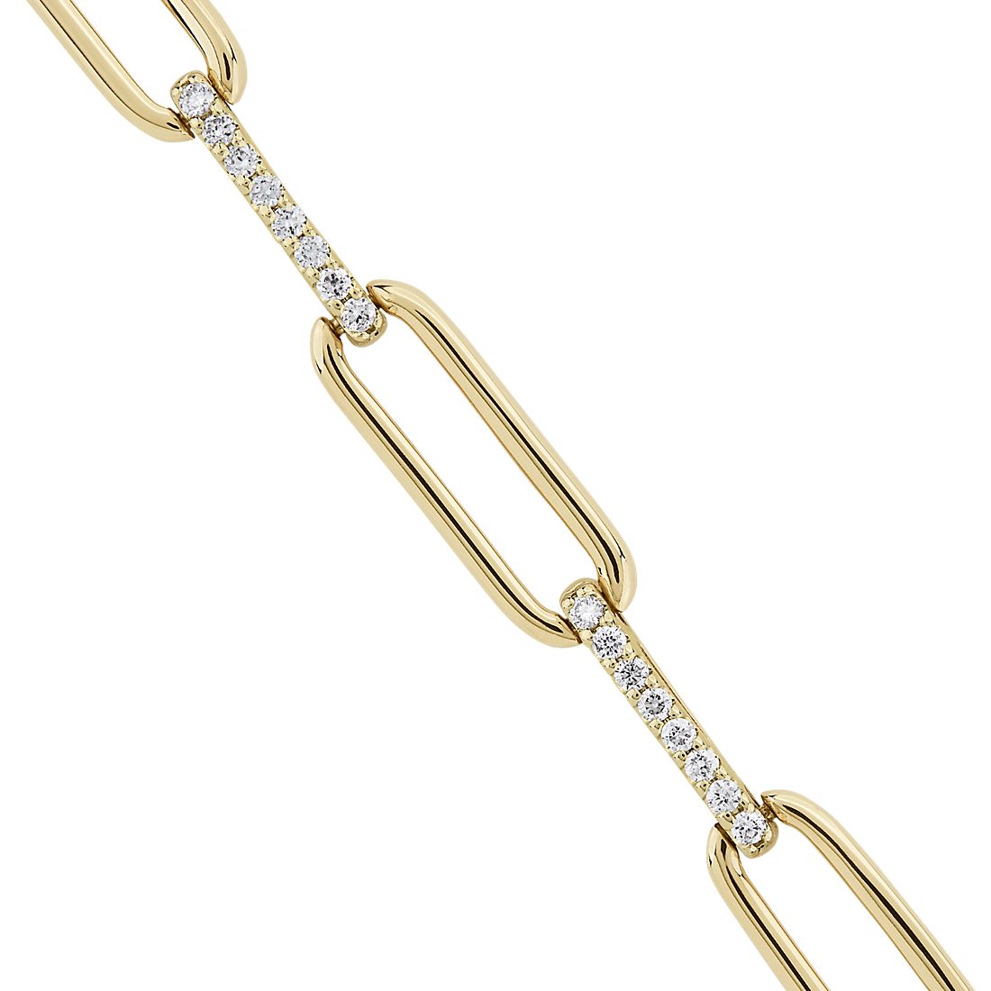 18K GOLD FILLED 8MM PAPERCLIP BRACELET AND CHOKER WITH STONES