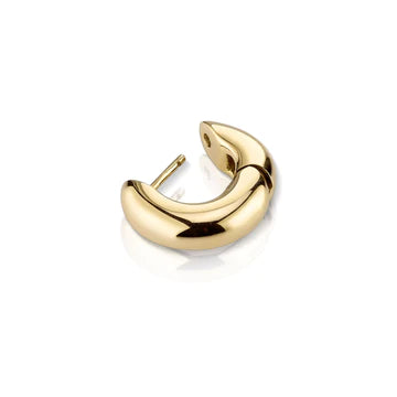 18K GOLD FILLED THICK SMALL ROUNDED HUGGIES