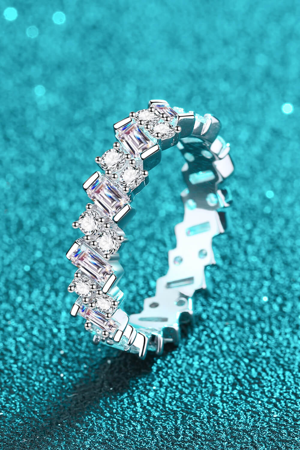 Mixed Love Moissanite Band