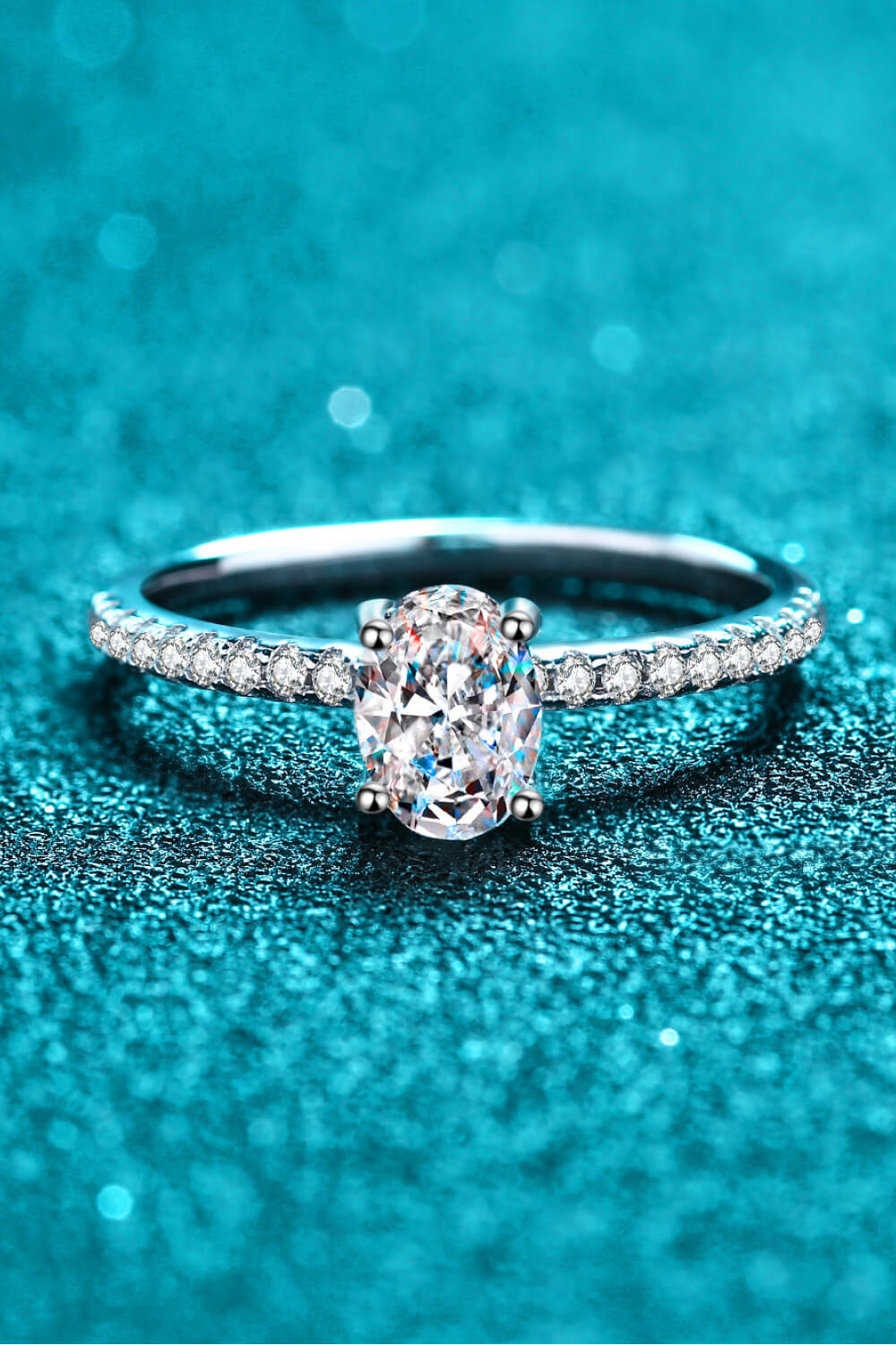 Delicate 1 Carat Moissanite Ring