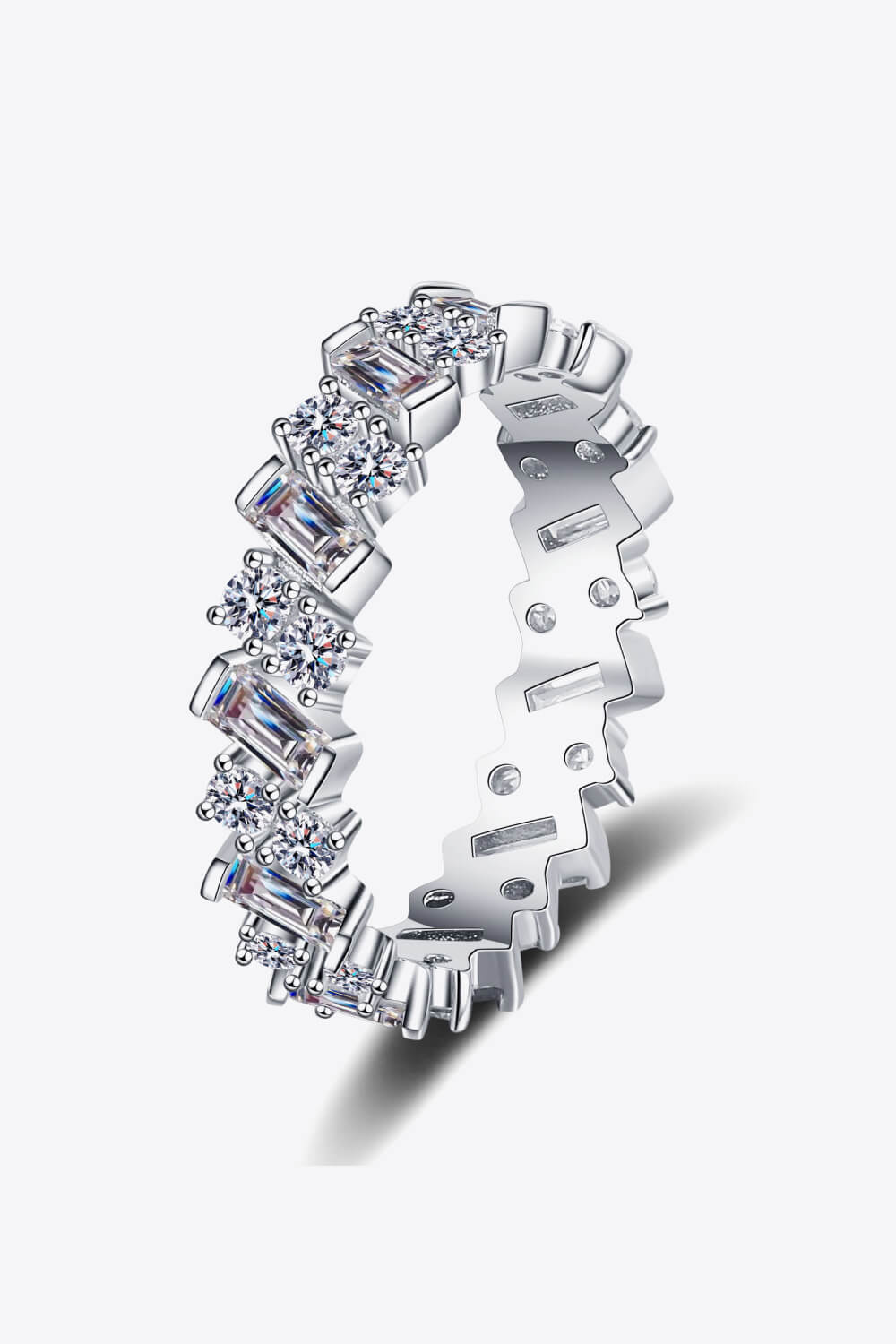 Mixed Love Moissanite Band