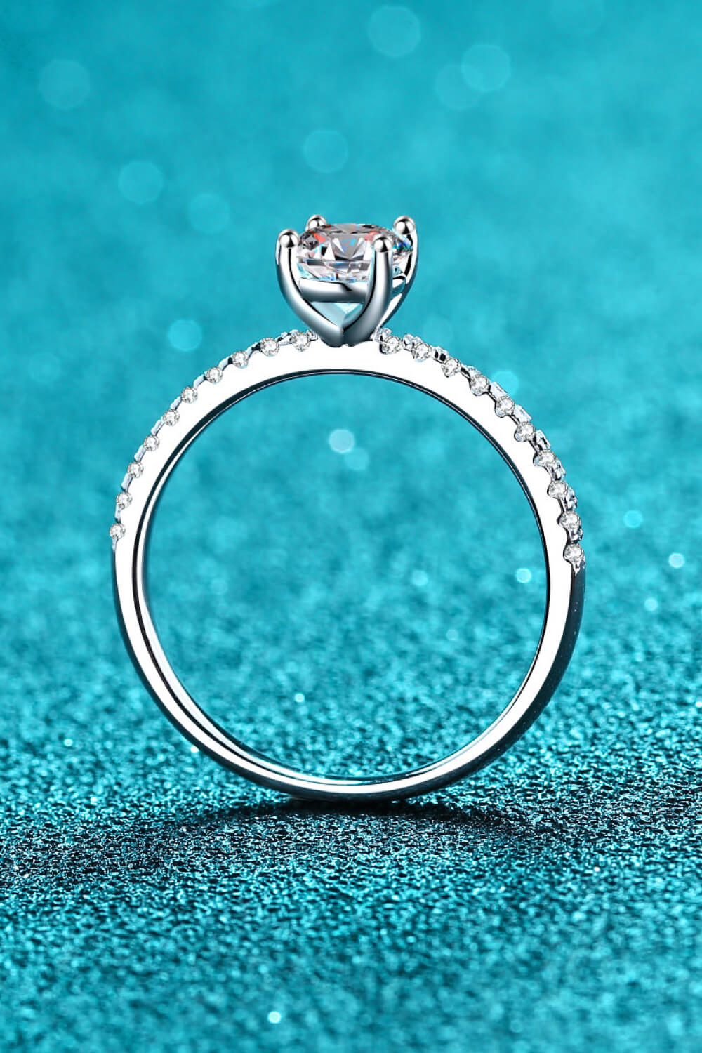 Delicate 1 Carat Moissanite Ring