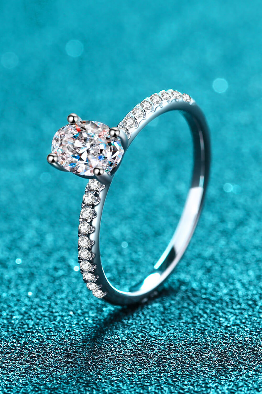 Delicate 1 Carat Moissanite Ring