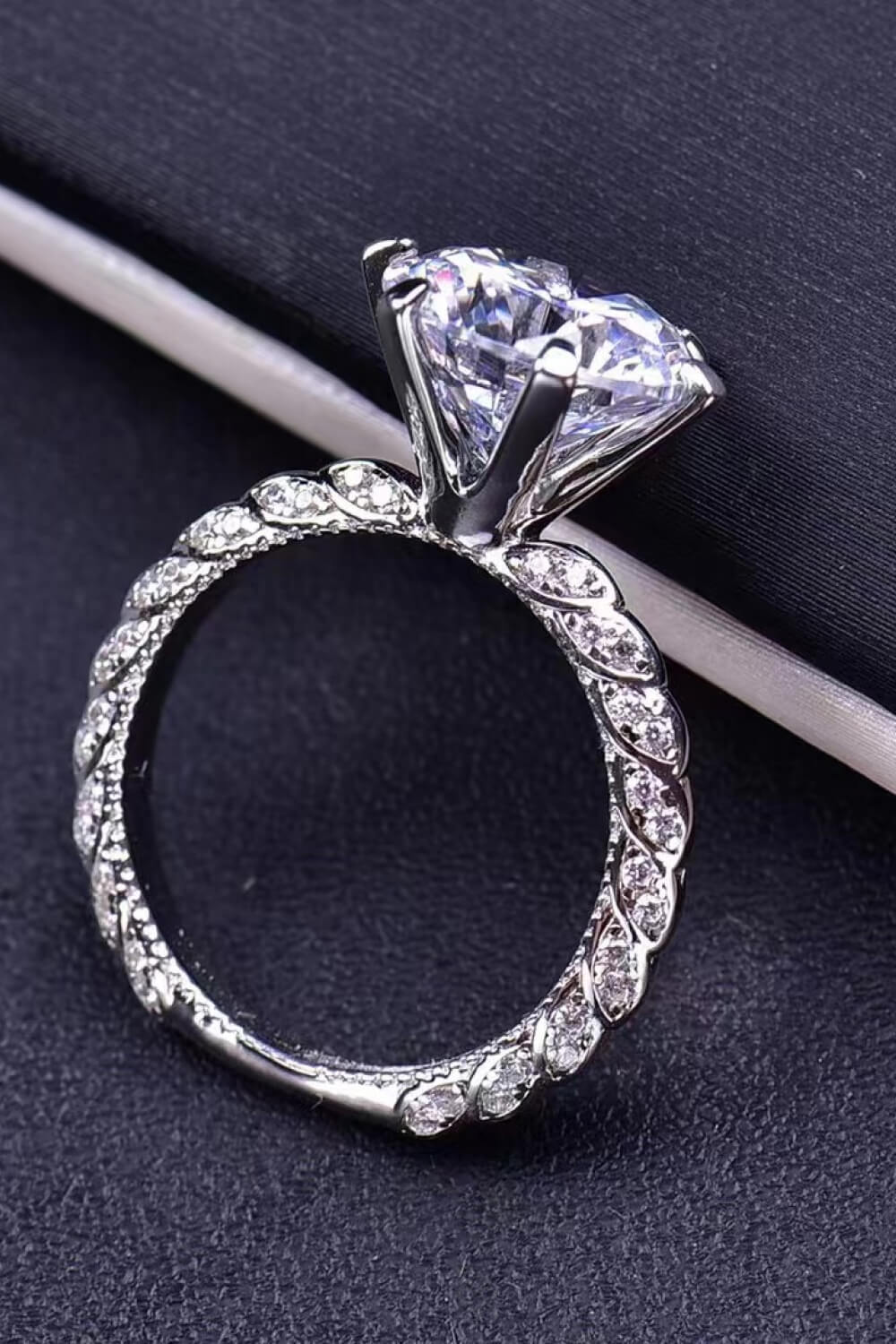 5 Carat Moissanite Cluster Setting Ring