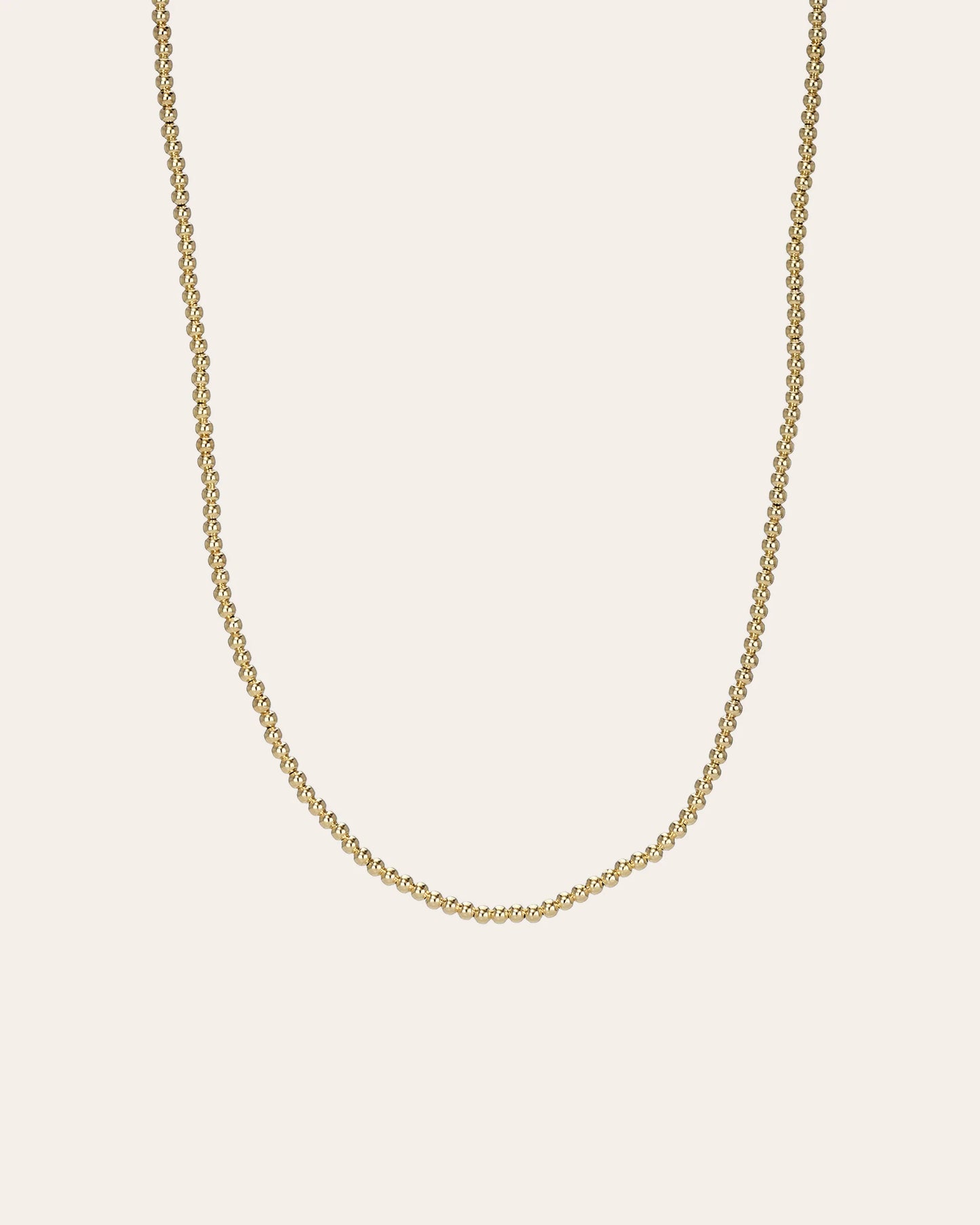 18k Gold Filled Beaded Necklace