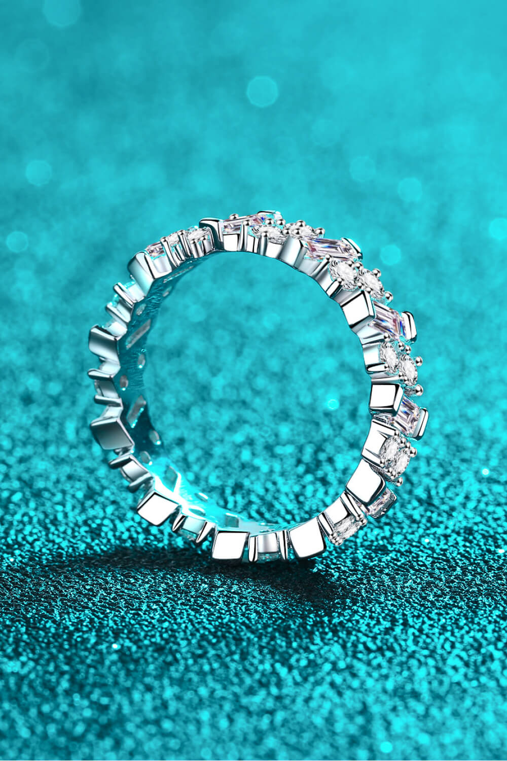 Mixed Love Moissanite Band