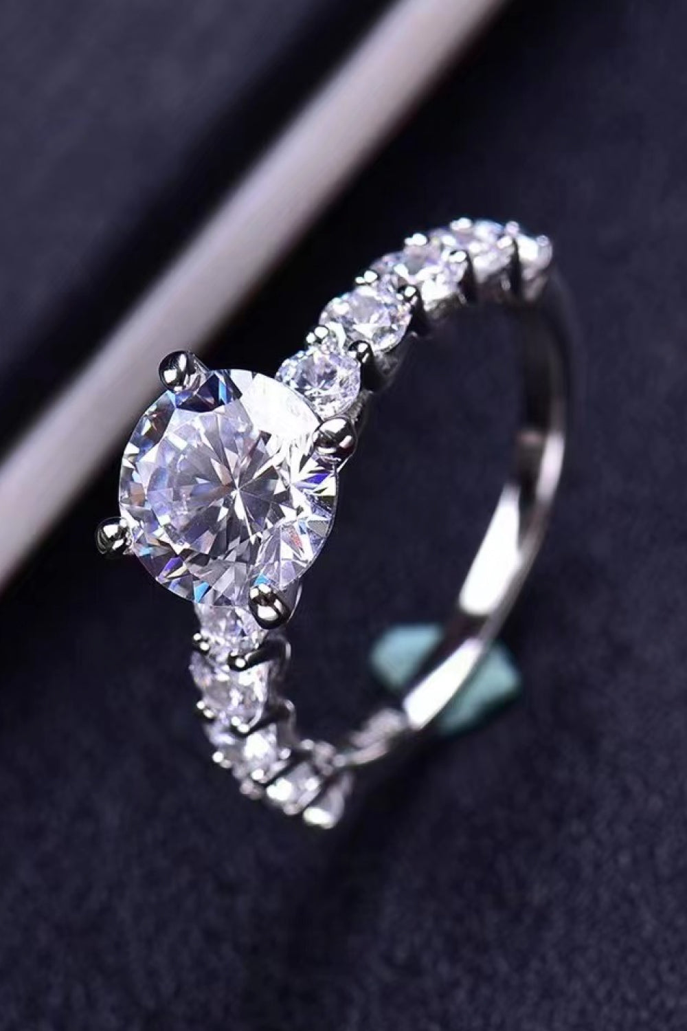 2 Carat Classic 4 Prong Moissanite Ring