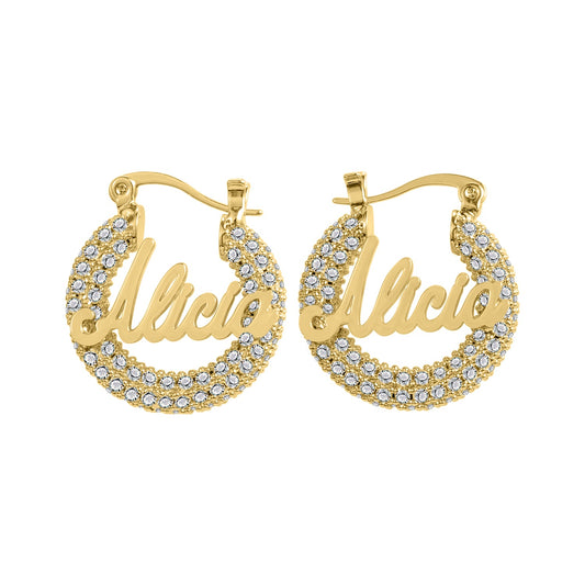 Katie Mini CZ Hoop Kids Earrings