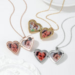 Custom Engraved Photo Heart Locket