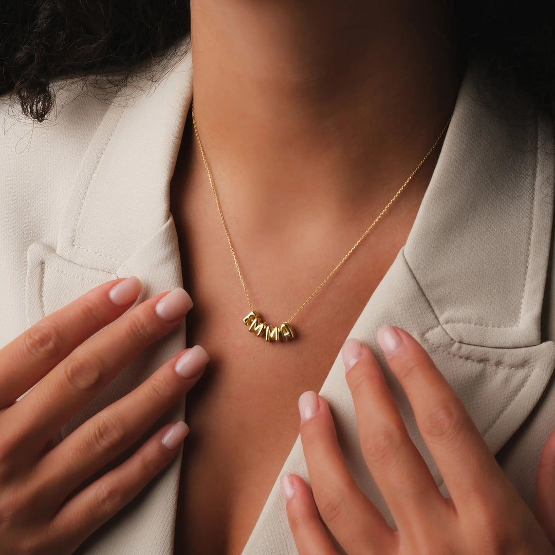 Bubble Letter Necklace