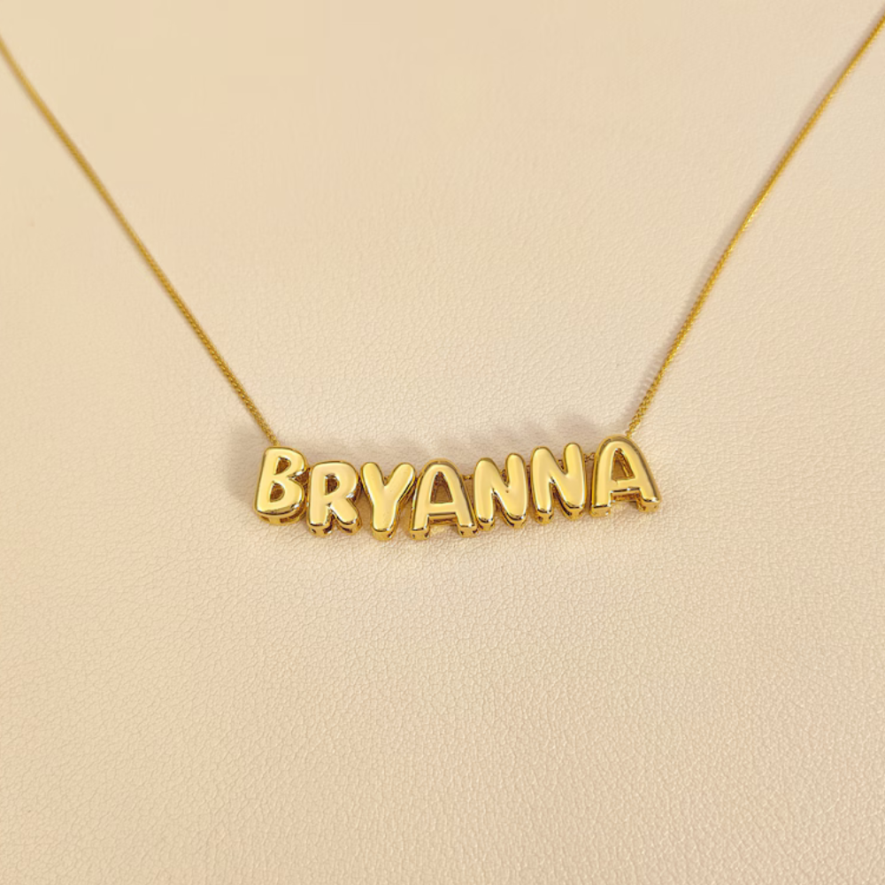 Bubble Letter Necklace