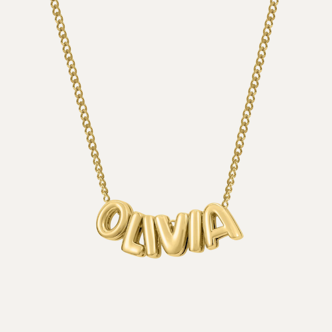 Bubble Letter Necklace