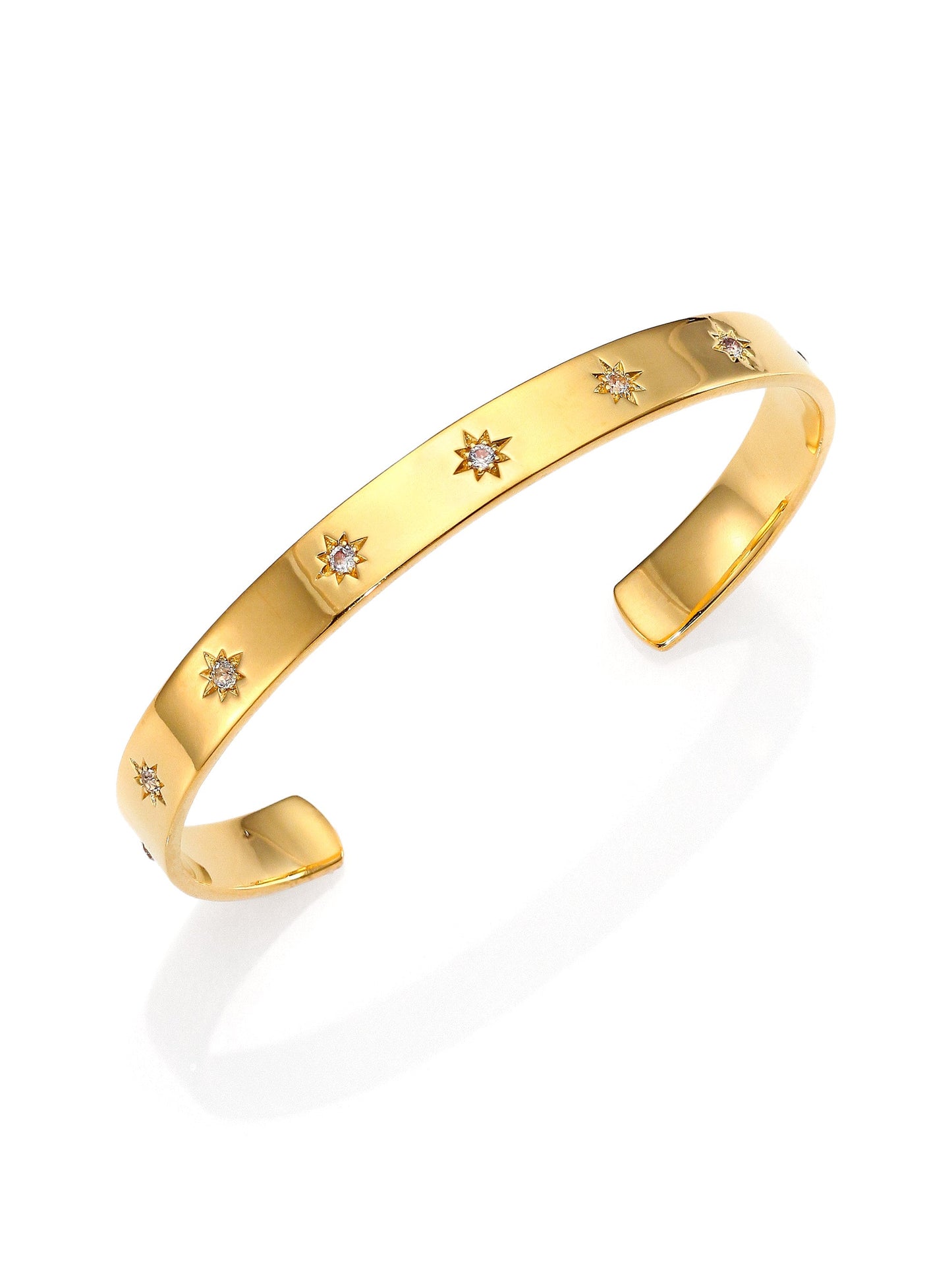 Diamond Starburst Cuff Bangle