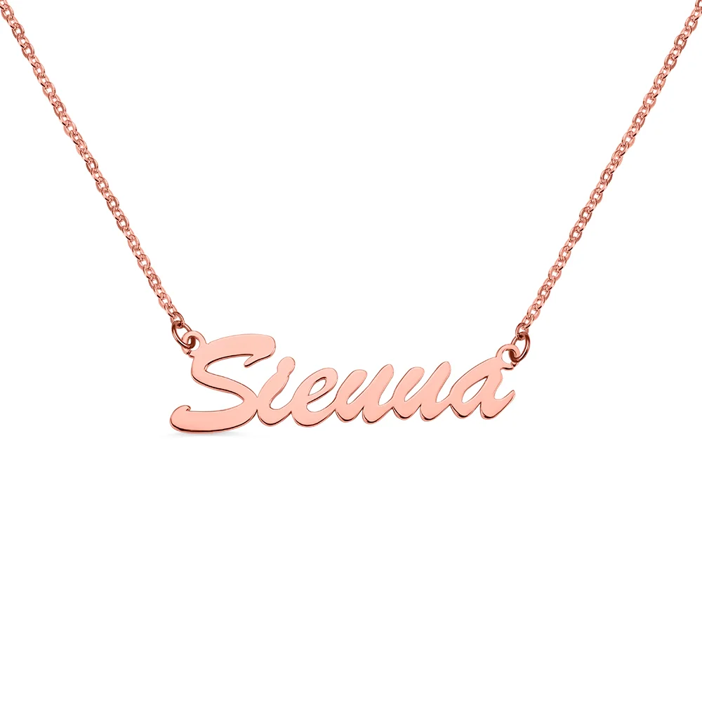 Sienna Style Name Necklace in Sterling Silver