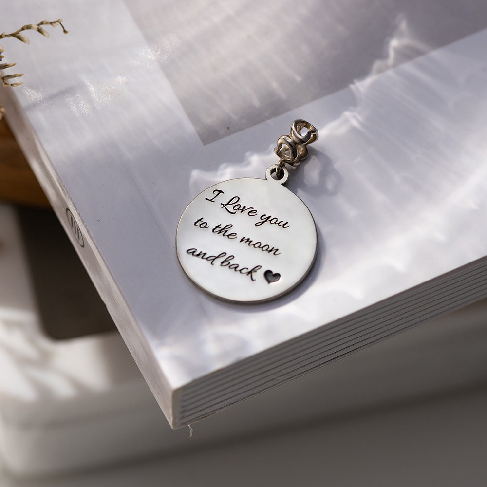Photo Engraved Sterling Silver Photo Charm