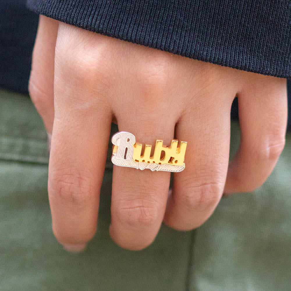 Personalized Name Ring Unisex Name Jewelry