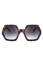 Square Oversize Geometric Hexagonal Sunglasses