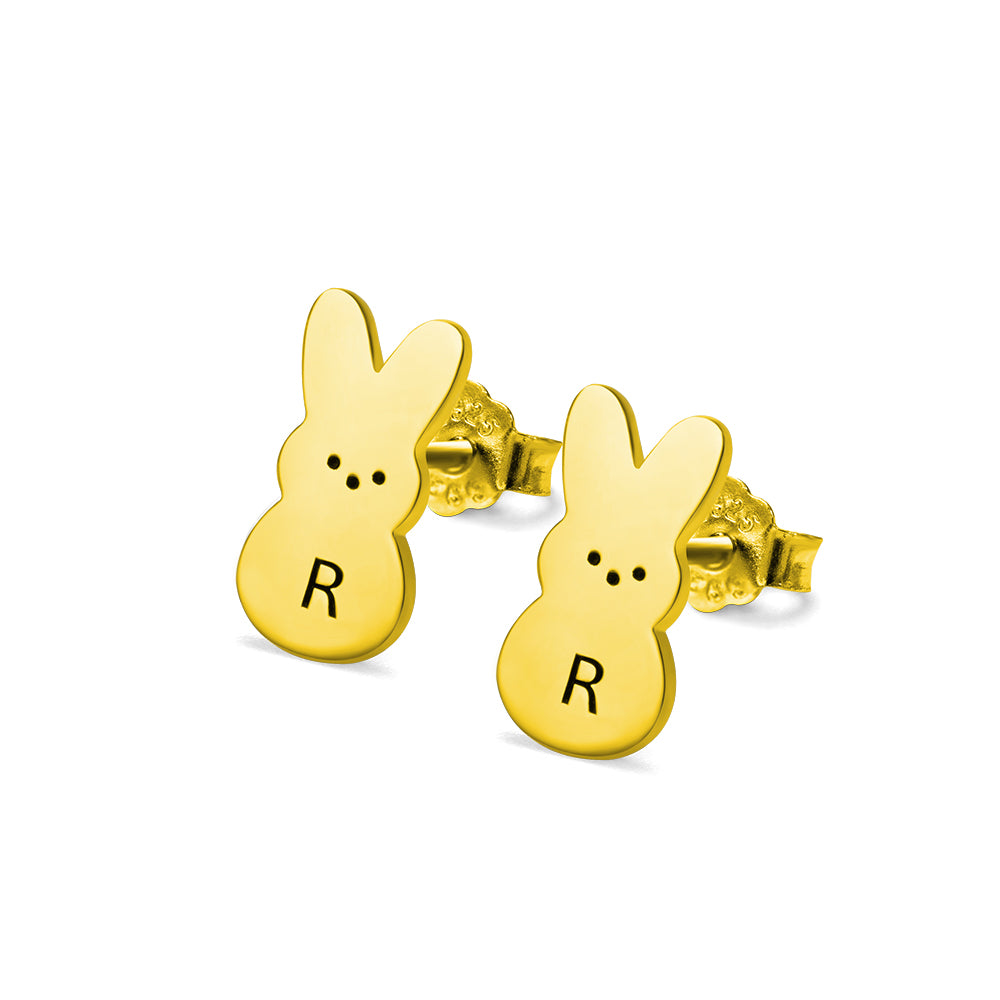 Personalized Rabbit Earrings