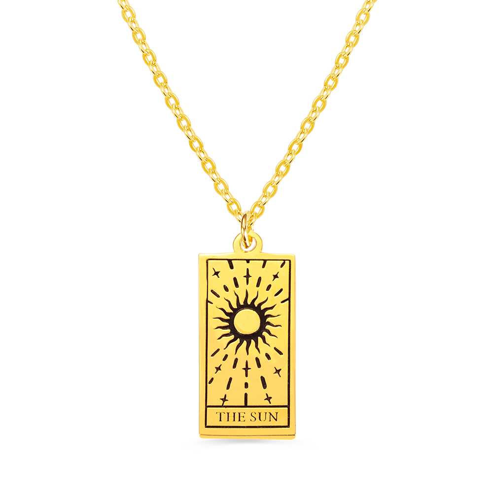 Personalized Tarot Card Necklace
