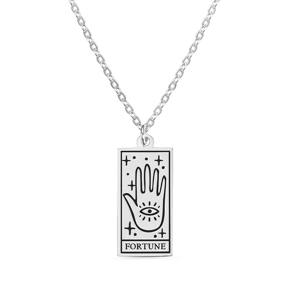 Personalized Tarot Card Necklace Sterling Silver 925