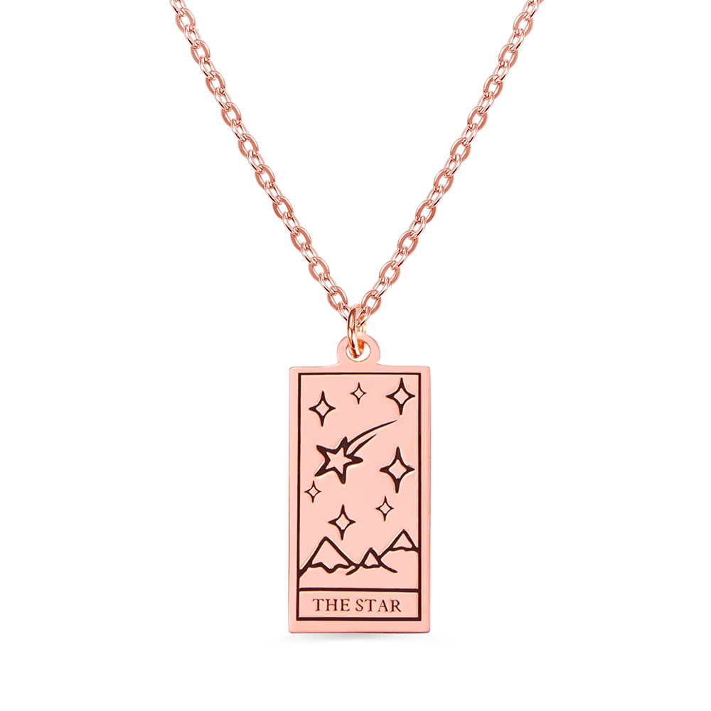 Personalized Tarot Card Necklace Sterling Silver 925