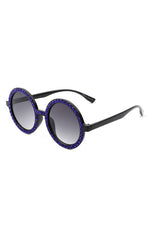 Round Fashion Rhinestone Women Sunglasses