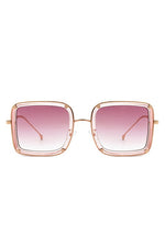 Classic Square Retro Tinted Fashion Sunglasses