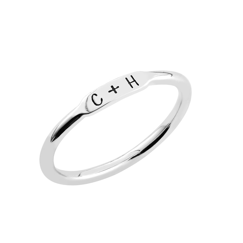 Personalized Sterling Silver 925 Stackable Rings