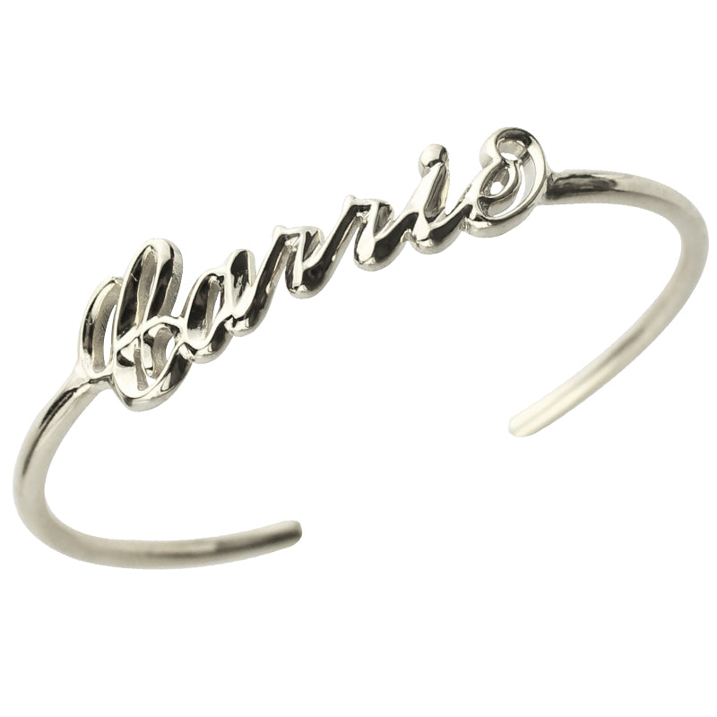 Personalized 3D Bangle Sterling Silver 925