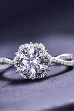 1CTW Rose Moissanite Ring