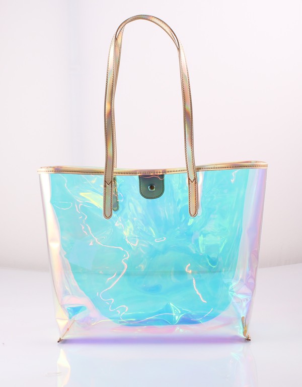 Large Capacity PVC Tote Handbags With Logo Transparent Single Shoulder Tote  And Cross Body Bag In Latest Colors 208D From Yani3, $55.84 | DHgate.Com