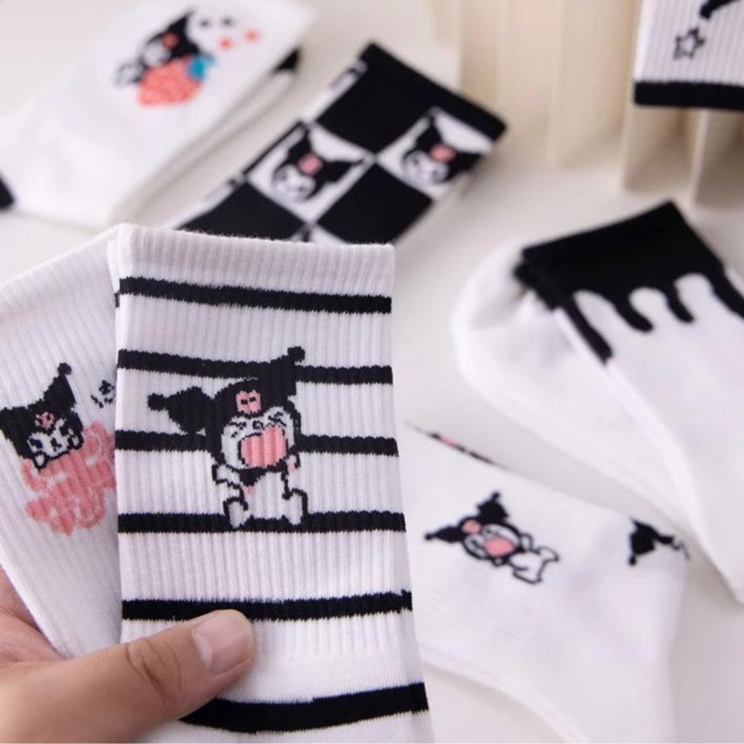 Kuromi Crew Socks 8 Pack