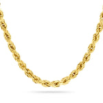 18K GOLD FILLED 7MM ROPE CHAIN