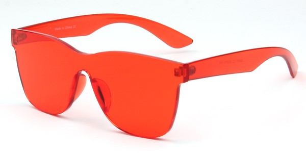 Unisex Square Tinted Lens Fashion Sunglasses