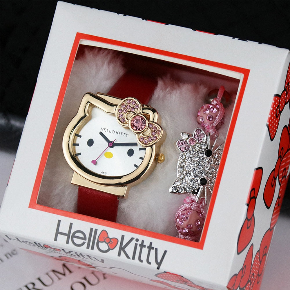 Hello Kitty Watch And Bracelet Set