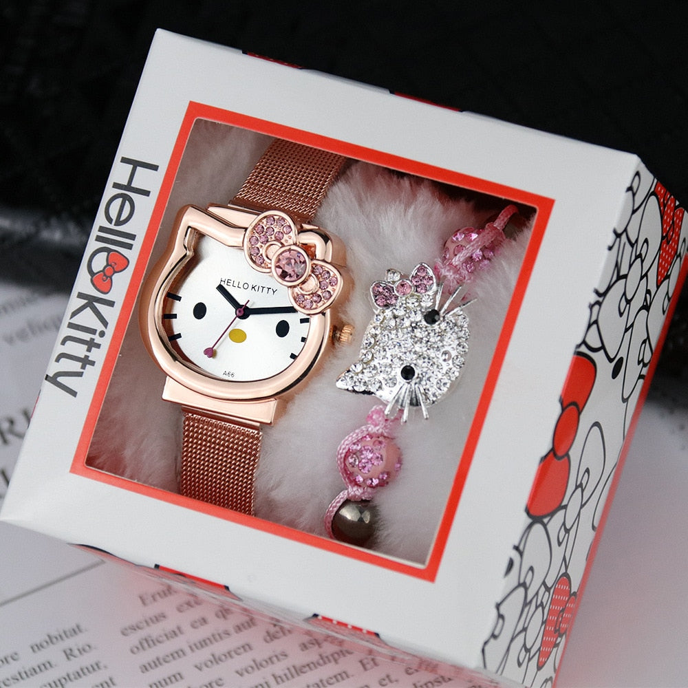 Hello Kitty Watch And Bracelet Set