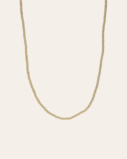 18k Gold Filled Beaded Necklace