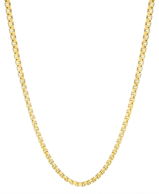 18K GOLD FILLED 2MM BOX CHAIN